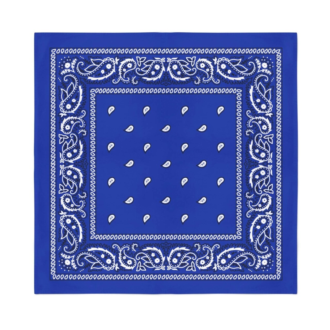 12-Pack 100% Cotton Paisley Bandanas For Men Women 22X22 Inch Bulk Style